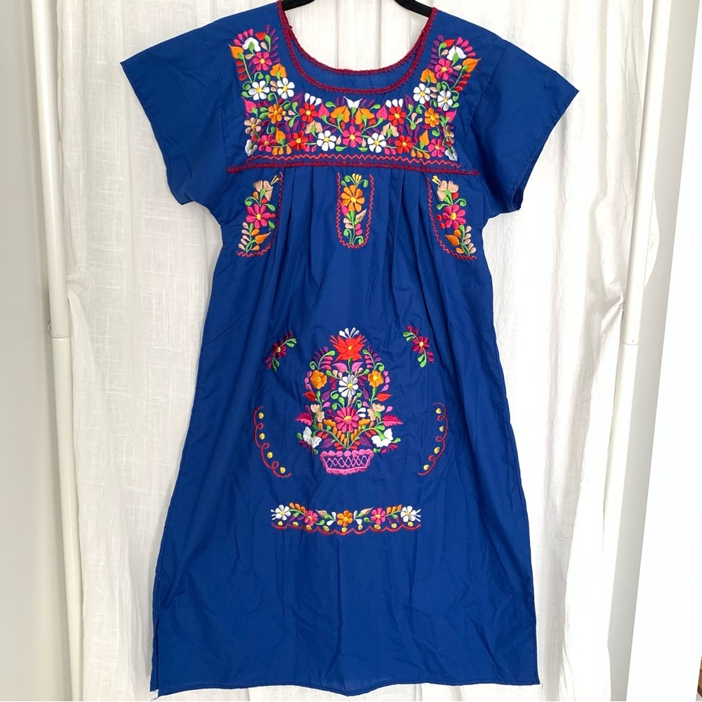 Traditional Mexican Embroidered Dress